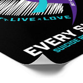 In Love Memory Suizidprävention Bewusstsein Poster (Ecke)