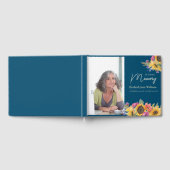 In Love Memory Sunflower 1 Foto Gästebuch (Voll)