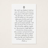 In Love Memory Sunset Memorial Prayer Card (Rückseite)