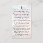 In Love Memory Sunset Memorial Prayer Card Visitenkarte (Rückseite)