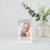 In Love Memory Sunset Memorial Prayer Card Visitenkarte (Stehend Vorderseite)