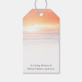 In Love Memory Sunset Ocean Memory Tree Tags Geschenkanhänger