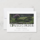 In Love Memory Template 6 Celebration of Life Einladung (Vorderseite)
