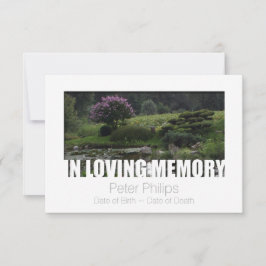 In Love Memory Template 6 Celebration of Life Einladung