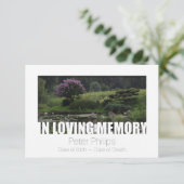In Love Memory Template 6 Celebration of Life Einladung (Stehend Vorderseite)