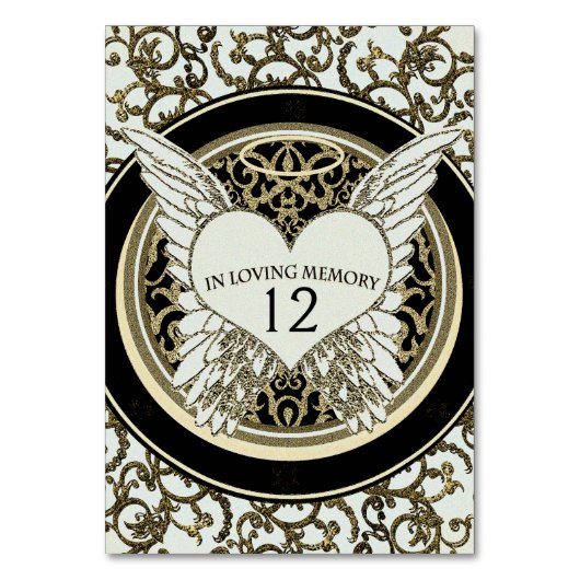 In Love Memory Tischnummer (Rückseite)