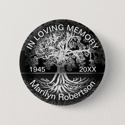 In Love Memory Tree of Life Button (Vorderseite)