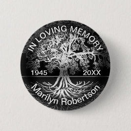 In Love Memory Tree of Life Button