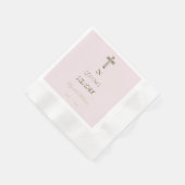 In Love Memory Typografie Golden Cross Serviette (Ecke)