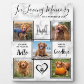 In Love Memory Unique 5 Foto Pet Memorial Fotoplatte (Vorderseite)