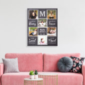 In Love Memory Unique Foto Collage Memorial Leinwanddruck (Insitu (Wohnzimmer))