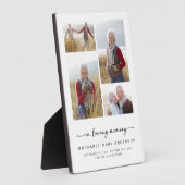 In Love Memory | Vier Fotos Beerdigung Beileid Fotoplatte (Seite)