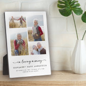 In Love Memory | Vier Fotos Beerdigung Beileid Fotoplatte