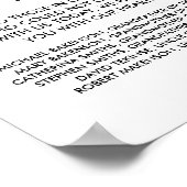 In Love Memory Wedding Memorial Table Sign v2 Poster (Ecke)