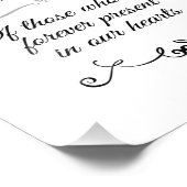 In Love Memory Wedding Sign Foto drucken (Ecke)