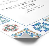 In Love Memory Wedding Sign Lemons Poster (Ecke)