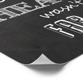 In Love Memory Wedding Sign Memorial Table Chalk Poster (Ecke)