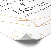 In Love Memory Wedding Signature Elegante Blush Bl Poster (Ecke)