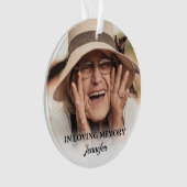 In Love Memory Weihnachten Foto Ornament (Vorderseite)