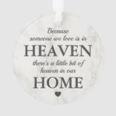 In Love Memory Weihnachten Foto Ornament (Rückseite)