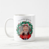 In Love Memory Weihnachtskranz Großvater Foto Kaffeetasse (Links)