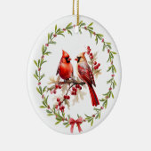 In Love Memory - wenn Kardinal erscheinen Keramik Ornament (Rechts)