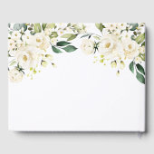 In Love Memory White Blume Begräbnisgaenge Gästebuch (Rückseite)