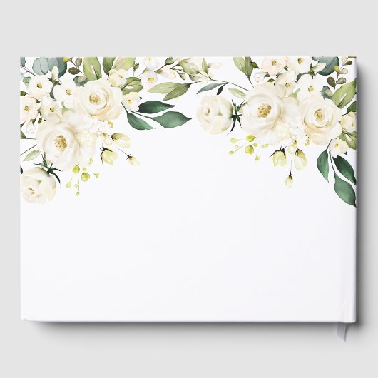 In Love Memory White Blume Begräbnisgaenge Gästebuch (Rückseite)