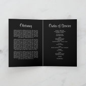 In Love Memory White Doves Foto Beerdigung Program Programm (Innenseite)