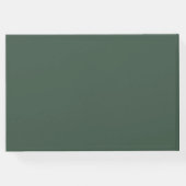 In Love Memory White Floral Begräbnis Gästebuch (Rückseite)