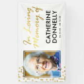 In Love Memory | White Gold Memorial Foto Banner (Vertikal)