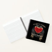 In Love Memory Wind Valentine Day Geschenk Notizblock (Innenseite)