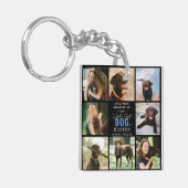 In Love Memory 'Worlds Best Dog' Keepake Foto Schlüsselanhänger (Vorderseite links)