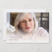 In Love Memory Zwei-Foto-Beileid-Beerdigung Dankeskarte (Vorderseite)