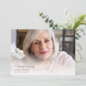 In Love Memory Zwei-Foto-Beileid-Beerdigung Dankeskarte (Stehend Vorderseite)