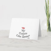 In Love Salt and Pepper Shakers Greeting Card Karte (Rückseite)