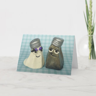 In Love Salt and Pepper Shakers Greeting Card Karte