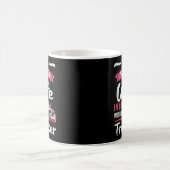 In Love With Her Trucker Proud Tracker Truck Kaffeetasse (Mittel)