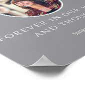 In Loving Erinnerung mit Foto | Personalisiert Poster (Ecke)