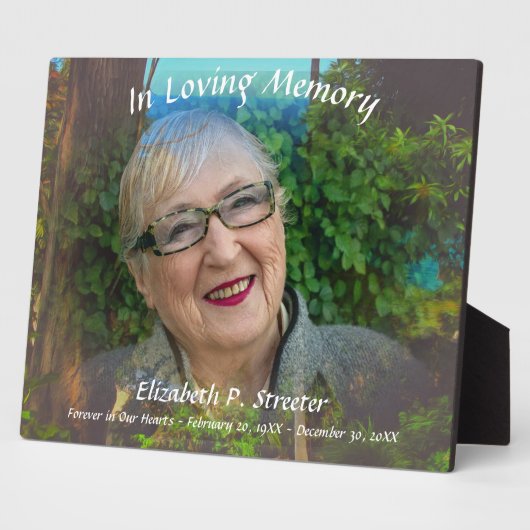 In Loving Memory 1017 Fotoplatte (Seite)