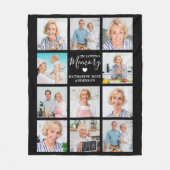 In Loving Memory 11 Foto Collage Memorial Fleecedecke (Vorderseite)