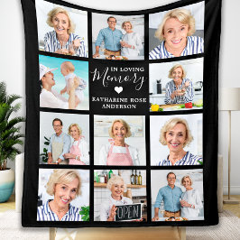 In Loving Memory 11 Foto Collage Memorial Fleecedecke