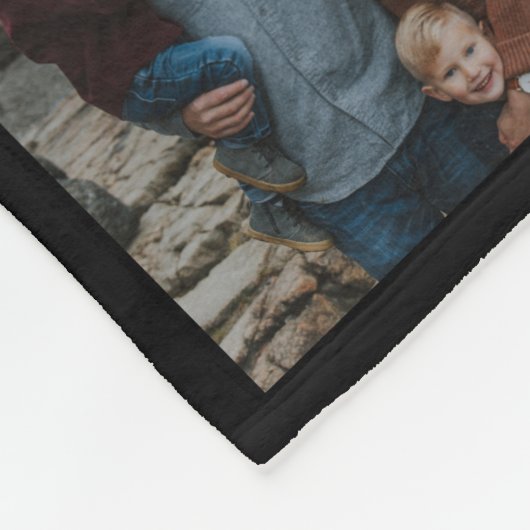 In Loving Memory 24 FotoCollage Cross with Wings Fleecedecke (Ecke)