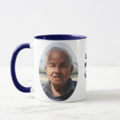 In Loving Memory 2 Foto-Andenken Blau Tasse (Links)