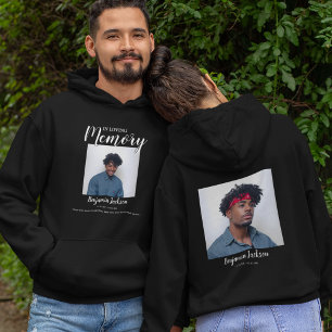 In Loving Memory 2 Foto-Collage Gedenk Kapuze Hoodie