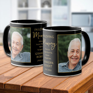 In Loving Memory 2 Foto Erinnerungsstück Schwarz u Tasse