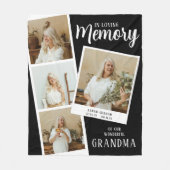 In Loving Memory 4 Photo Snaps Fleece-Decke Fleecedecke (Vorderseite)