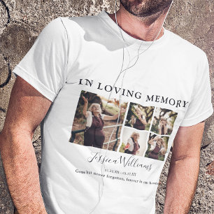 In Loving Memory   9-Foto-Collage   Gedenk- T-Shirt