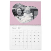 In Loving Memory abgerundete Herzform Foto Kalender (Feb 2027)