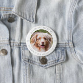 In Loving Memory Benutzerdefiniertes Haustierfoto Button (Beispiel)